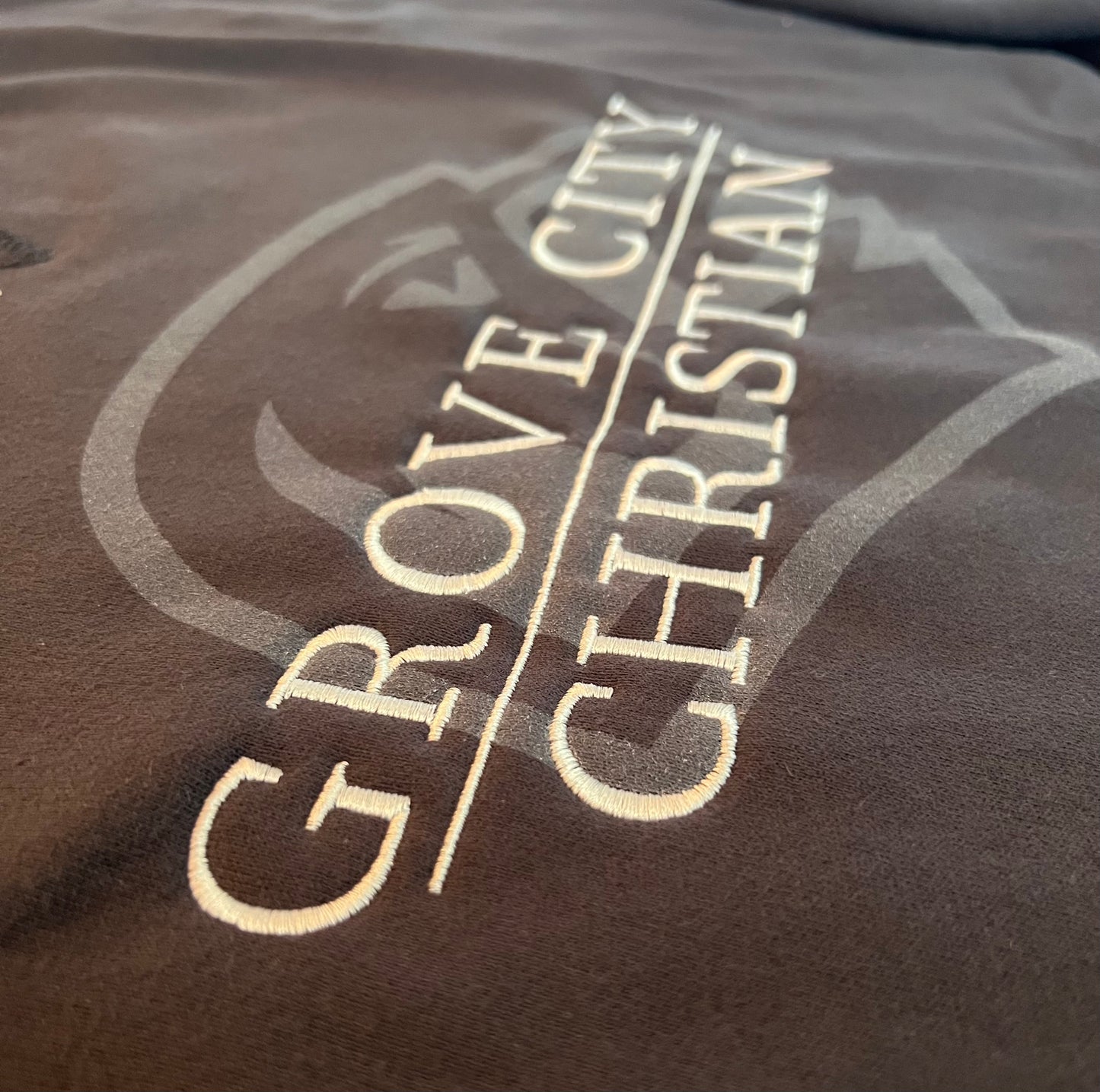 Sanded Eagle Embroidered Crew