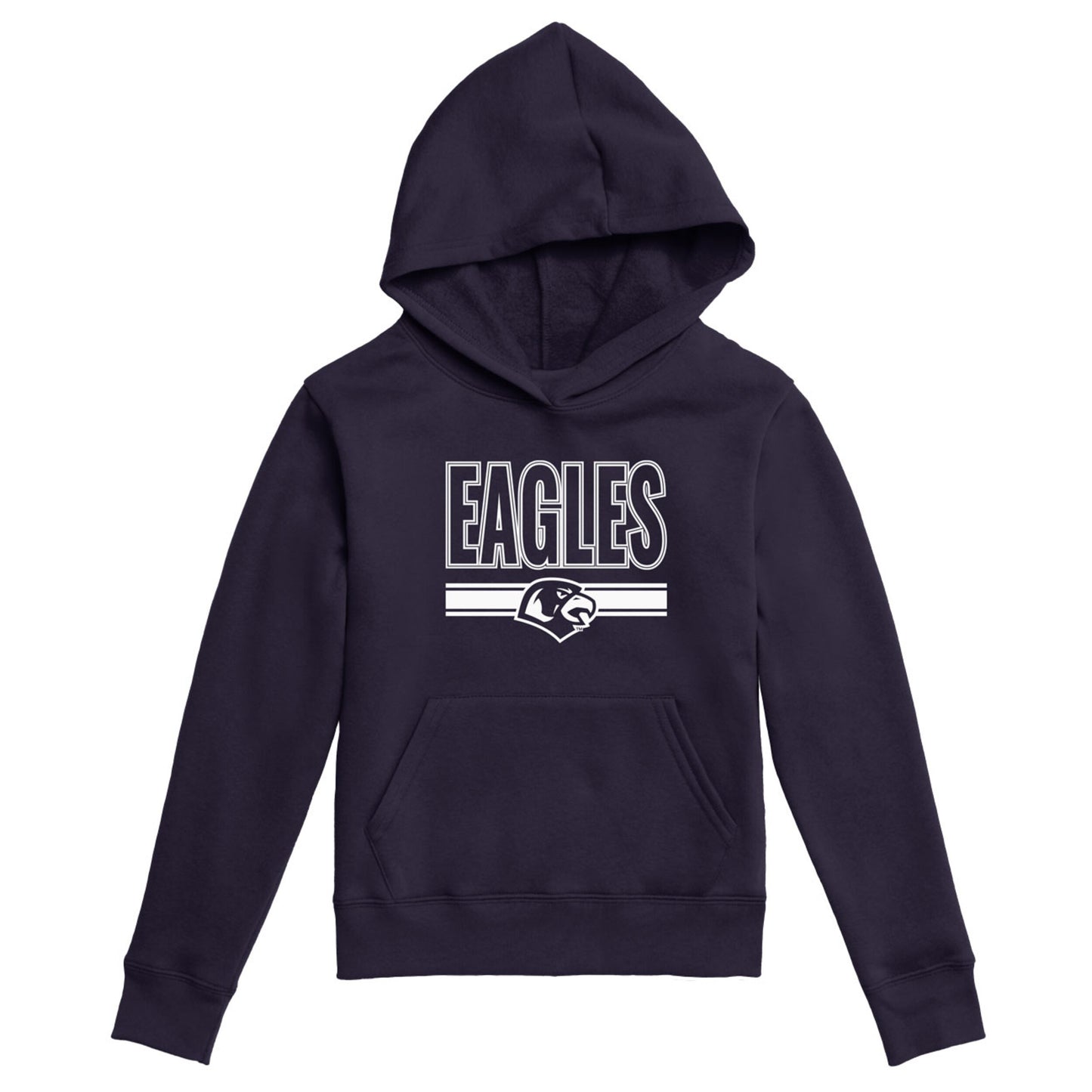 Youth Eagles Hoodie - Navy
